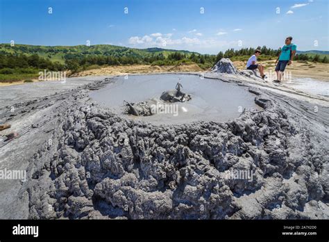 Mud Gun Romania|mud volcanoes in romania.